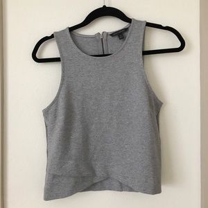 Asymmetrical Gray  Tank